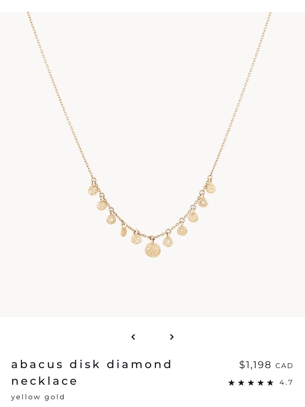 bluboho abacus disk necklace